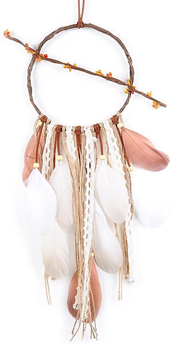 Titel: Opknoping Home Decor Rotan Dreamcatcher met Fairy LED String Lights