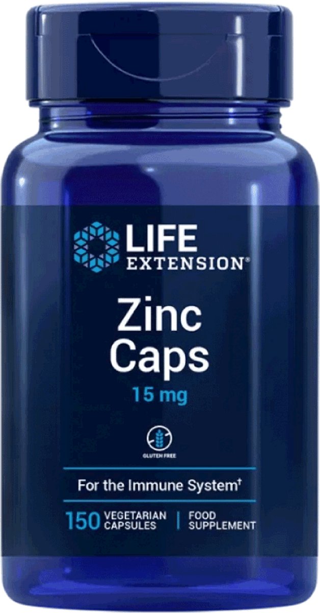 Goedkoopste Life Extension - Zink - 15 mg - 150 Capsules - Essentieel Mineraal - Voedingssupplementen