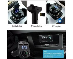X8 Bluetooth FM-Transmitter | Carkit | 2 USB-poorten | Muziek streamen | Handsfree bellen | Draadloos muziek