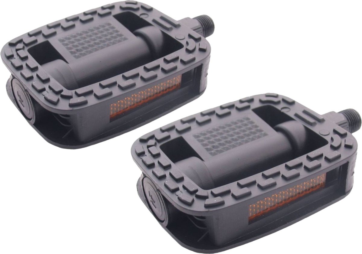 Pedaalset Edge Comfort Anti-slip - zwart