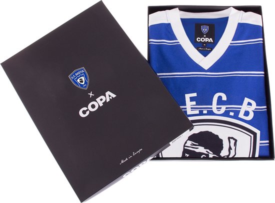 COPA - SC Bastia 1981 - 82 Maillot de Football Rétro - Hommes - Bleu - L