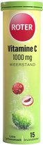 Roter Vitamine C 1000 mg bruis - Ondersteunt je natuurlijke weerstand - Suikervrij - Vegan - Met lekkere frisse limoen-lycheesmaak - 15 bruistabletten