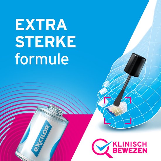 Excilor Kalknagel Behandeling Forte - Extra sterk bij hardnekkige schimmelnagels - Direct zichtbaar resultaat* - Klinisch bewezen - Voor mooie en gezonde nagels - 30 ml