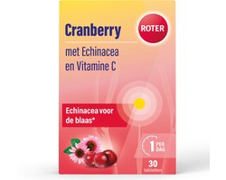 Roter Cranberry Biotica - Echinacea voor de blaas* - Vitamine C ondersteunt het immuunsysteem - 1,45 miljard bacteriën - 30 capsules