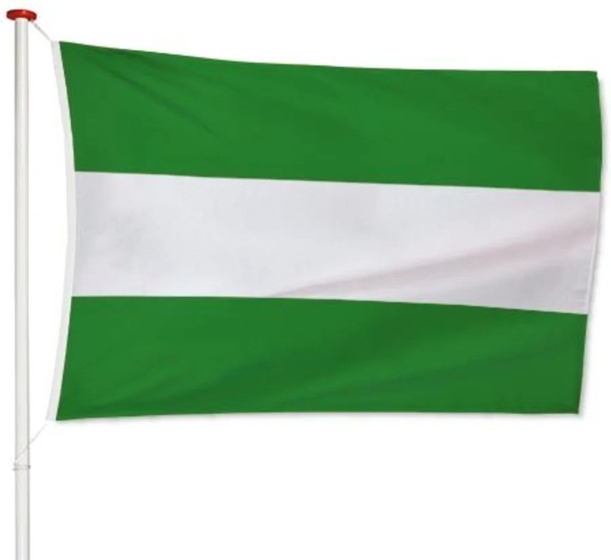 Rotterdamse vlag Rotterdam | vlag Gemeente Rotterdam geschikt voor vlaggenmast 6 meter | afm. 150x225 cm, polyester | VlaggenEnMasten.nl
