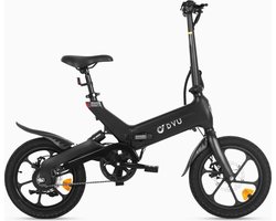 A16 Elektrische vouwfiets zwart