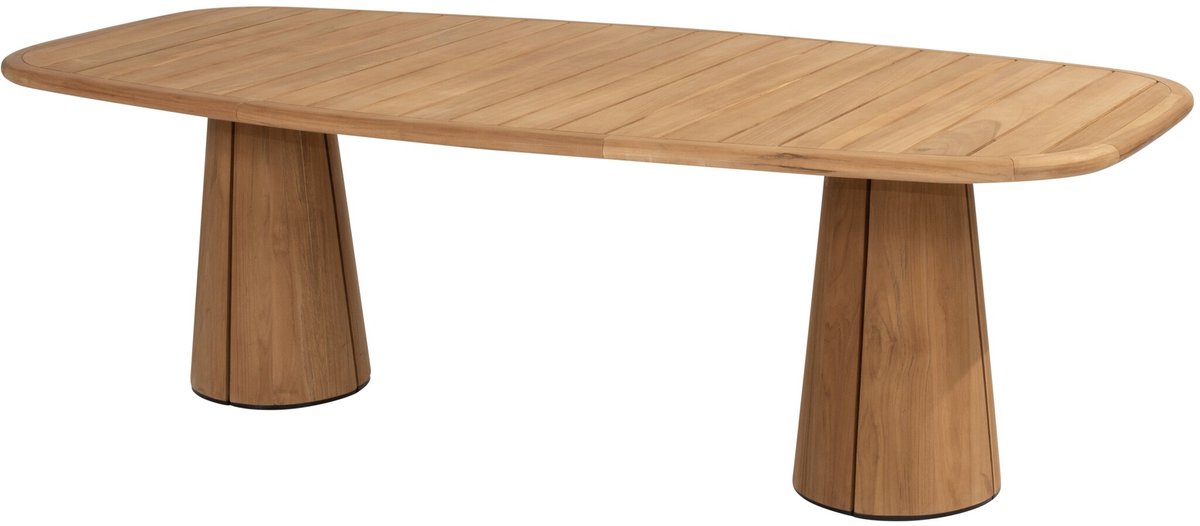 4 Seasons Outdoor Capri table de jardin barrel dining 240x110xH75 cm teck naturel