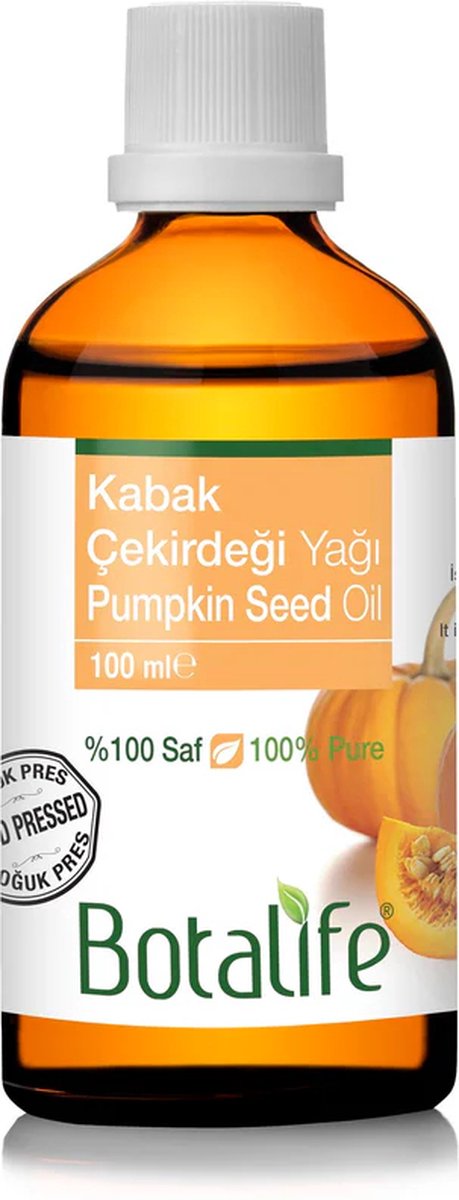 Botalife - Pompoen Pitolie - Pompoenzaadolie - Koudgeperste Olie - 100% Puur & Natuurlijk - Pumpkin Seed Oil - 100 ml