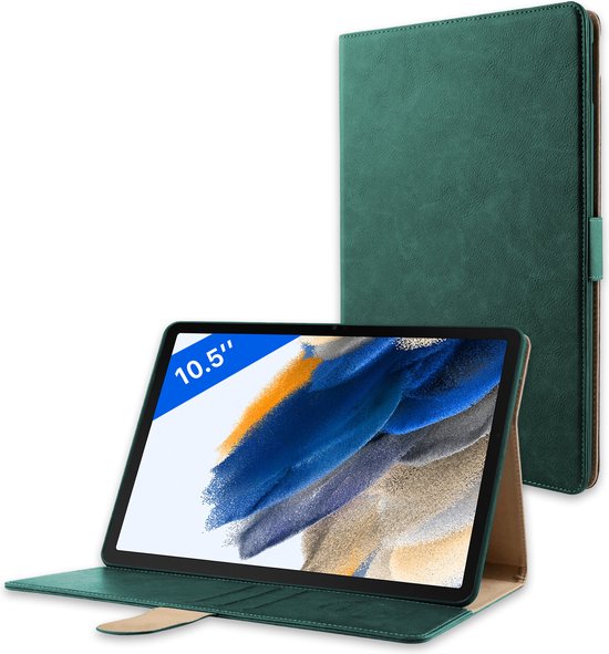 Luxe Hoesje Tab A8 - Geschikt voor Samsung Tab A8 Hoes Groen Book Case voor SM-X200