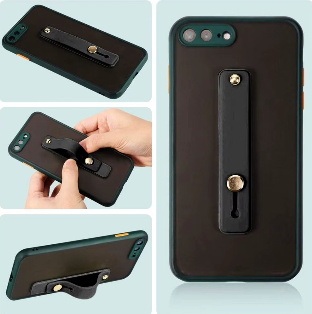 Actie4you® - Universele ring vinger telefoon houder - Vingergreep - Vingerhouder - Zelfklevende – Telefoon houder - 1 Stuk - Zwart