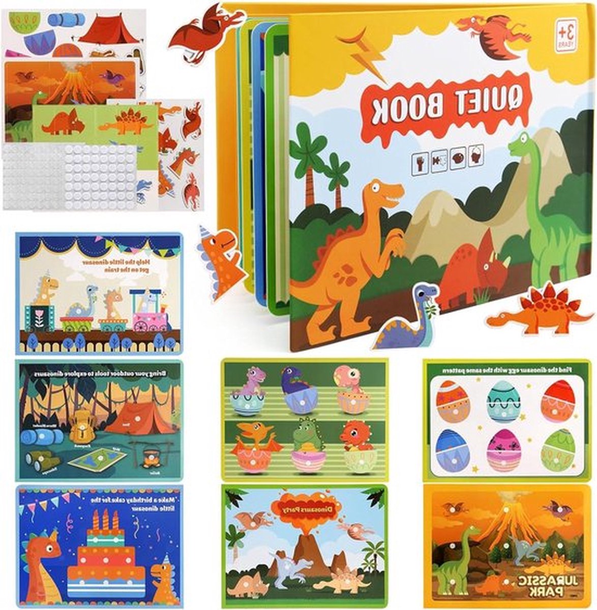 Educatief interactief Montessori Quiet Book - peuters rustig puzzelboek - pedagogisch speelgoed voor 3 4 5 6-jarigen