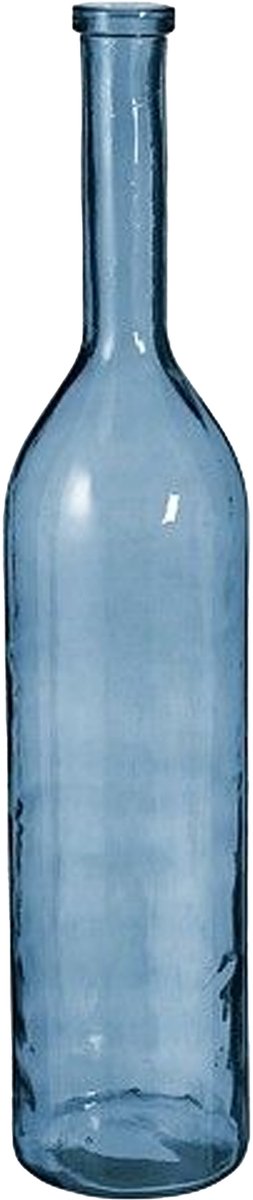 Mica Decorations Flesvaas groot - rioja - licht blauw - gerecycled glas - 21 x 100 cm
