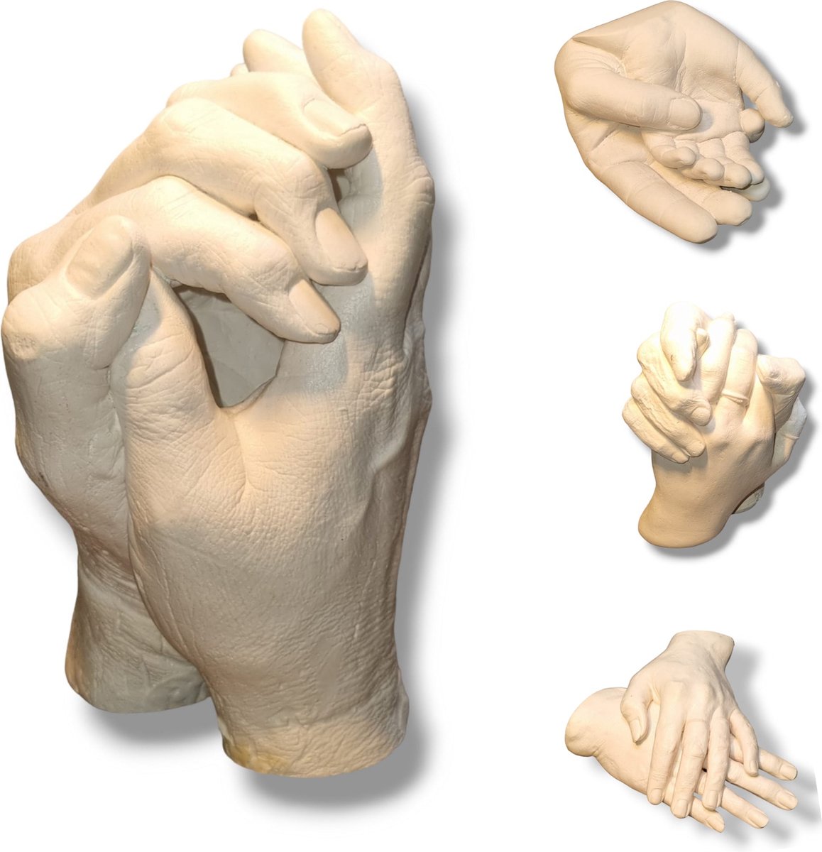 Handenbeeld | Handafdruk | Gipsafdruk | GipsHanden | Hand | 3D | Compleet Pakket bestaat uit 1000 gram Casting Mix Poeder & 1500 gram Gips | Bodycasting | Extensso® | Gipsafdruk | Alginaat | Een herinnering | Hobby Pakket | Bodycasting | Handbeeld