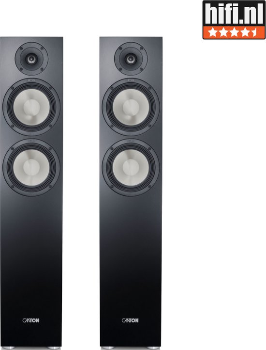 Canton GLE 70 – Vloerstaande Luidsprekers – Passieve Speakers – HiFi – Zwart – Set van 2