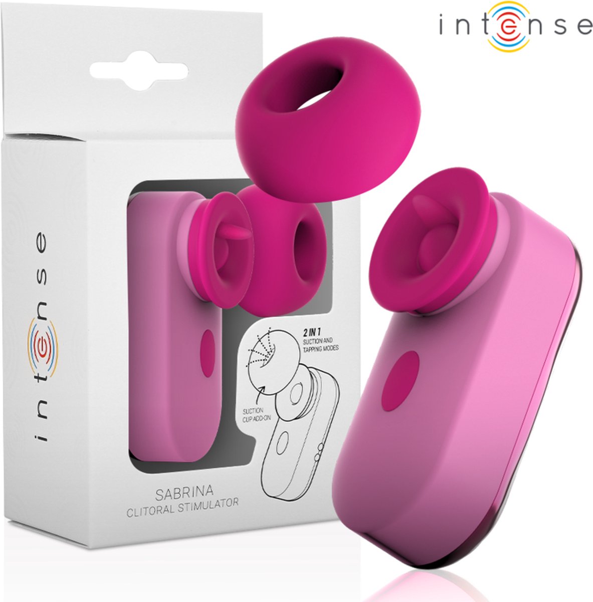 INTENSE - SABRINA CLITORIS STIMULATOR ROZE | VIBRATOR | MINI VIBRATOR | VIBRATOR VOOR VROUWEN | SEKSSPEELTJES VOOR VROUWEN | SEX TOYS VOOR VROUWEN