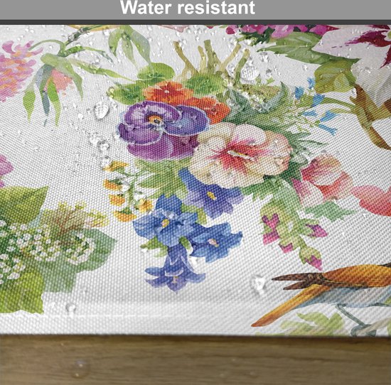 Set de 4 sets de table à manger motif floral exotique New Bed, tissu lavable avec envers antidérapant