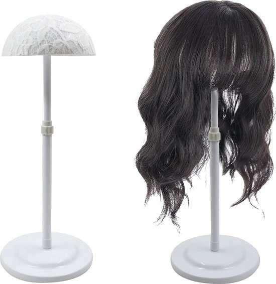 Foto: Mannequin training head stand verstelbaar 1 stuk kapper oefenhoofd houder oefenhoofd standaard voor training praktijk canvas hoofd houder klem standaard voor pruik display styling wit 
