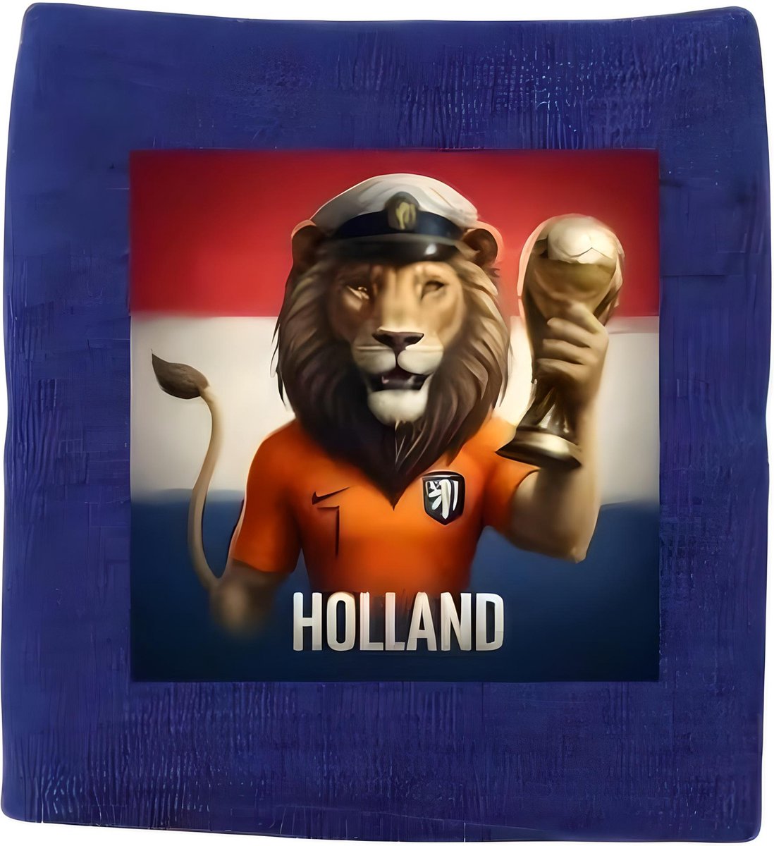 NL Zweetband met ritsvak blauw 2 stuks - Kerst Polsband Nederland Oranje Leeuw Holland WK 2026 - Vierdaagse - Portemonnee - Carnaval - Piratenpartij one size