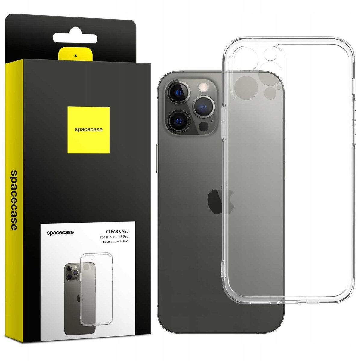 Spacecase Case Cover Voor Iphone 12 Pro Helder Transparant