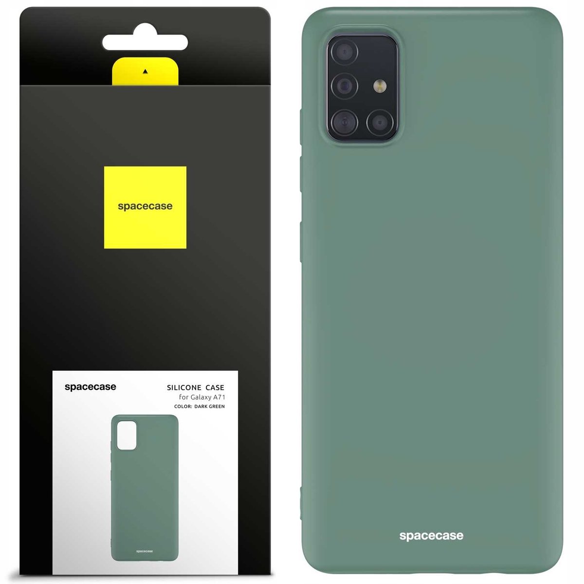 Spacecase Siliconen Case Cover Voor Samsung Galaxy A71 Groen