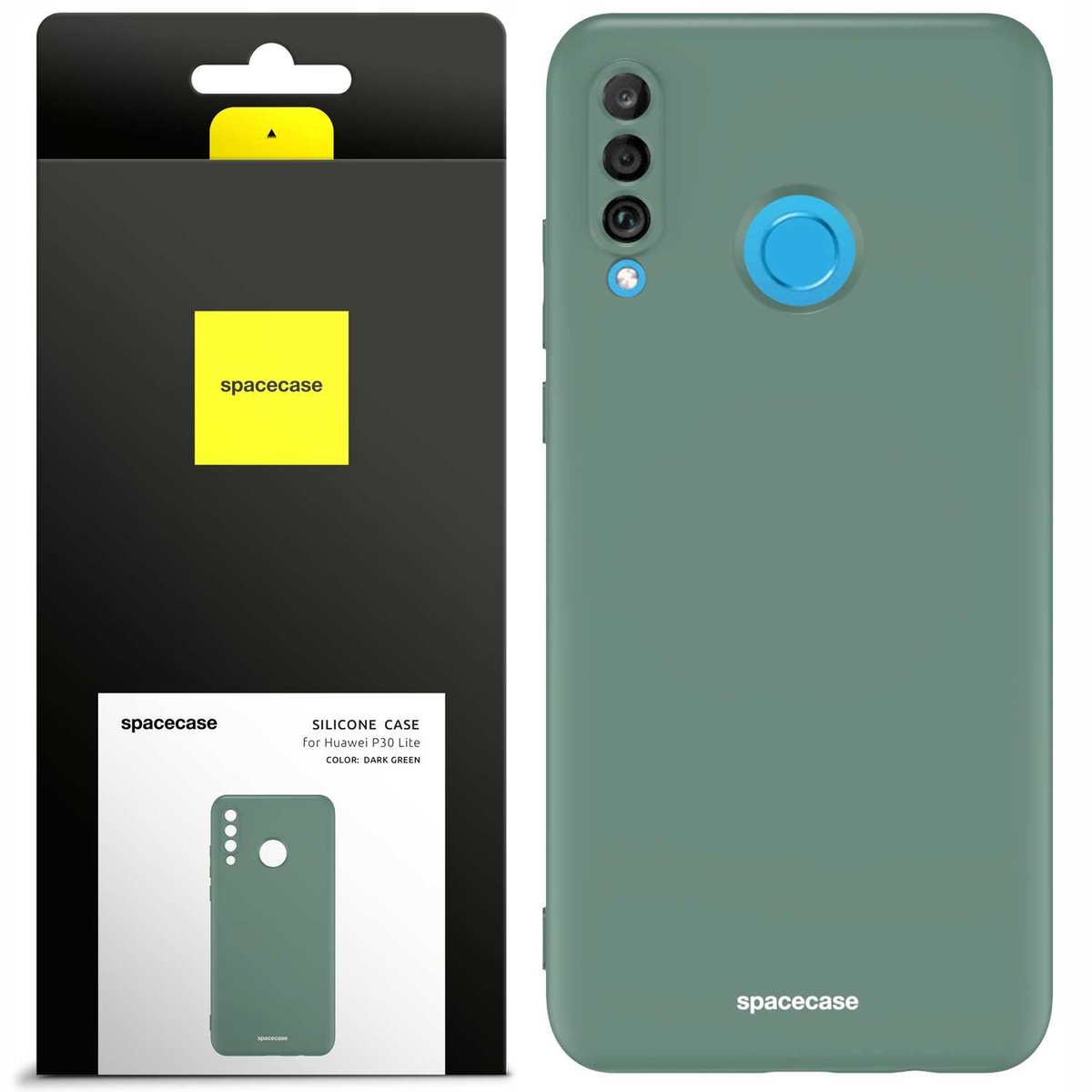 Spacecase Siliconen Case Cover Voor Huawei P30 Lite Groen