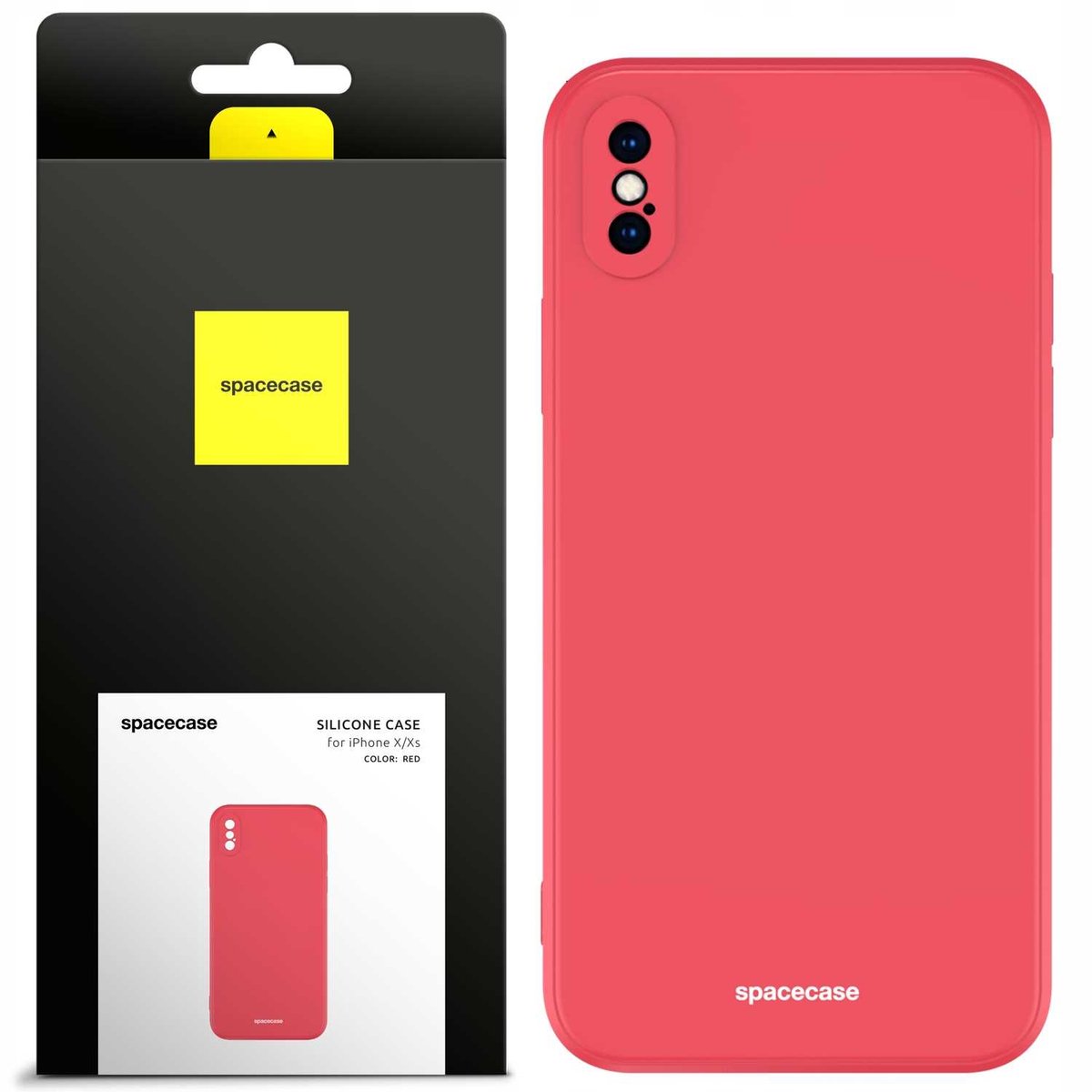Spacecase Siliconen Hoesje Voor Iphone X Xs Rode Beschermhoes