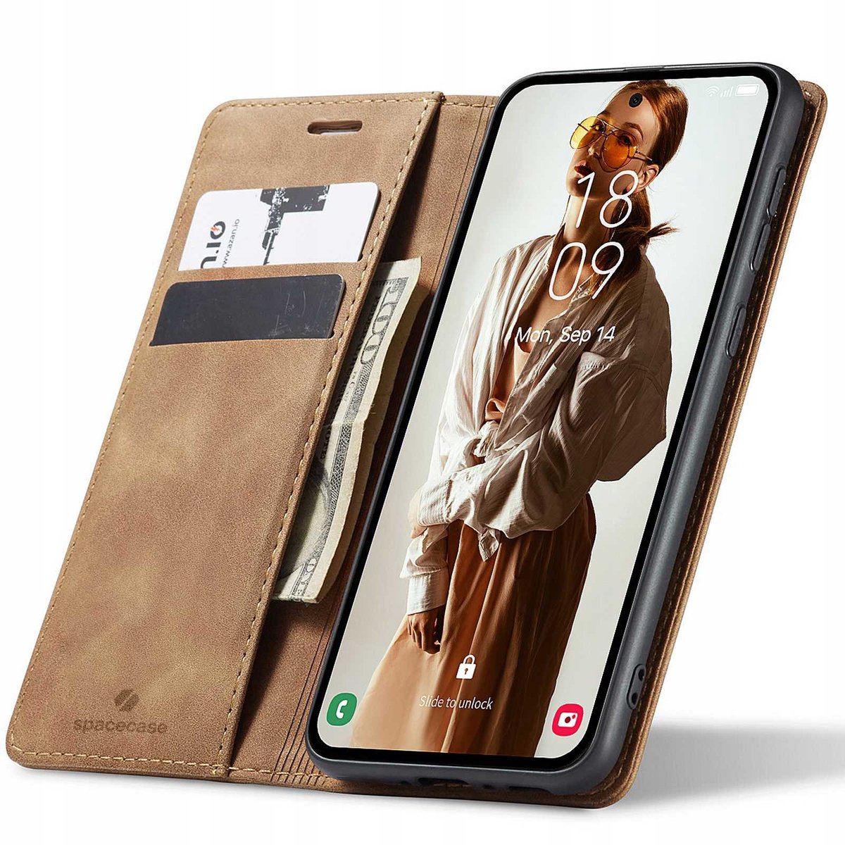 Spacecase Case Galaxy A32 5G Sc Portefeuille Voor Samsung-Telefoons