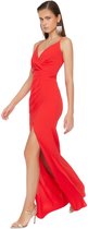 Trendyol Robe de soirée et de bal standard à double boutonnage pour femme