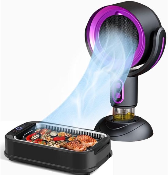 Desktop Cooker Afzuigkap Één Knop Bediening Draagbare Keuken Uitlaat Ventilator