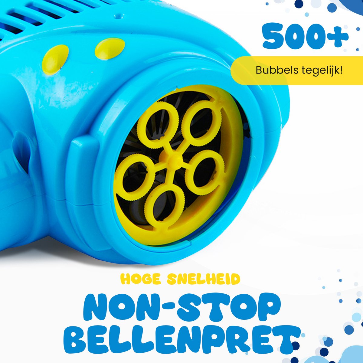 CosmoToys Bellenblaas Pistool – 2 STUKS – Bellenblaasmachine – Speelgoed voor Onderweg - Navulling – Uitdeelcadeaus – Blauw en Roze — afbeelding 5