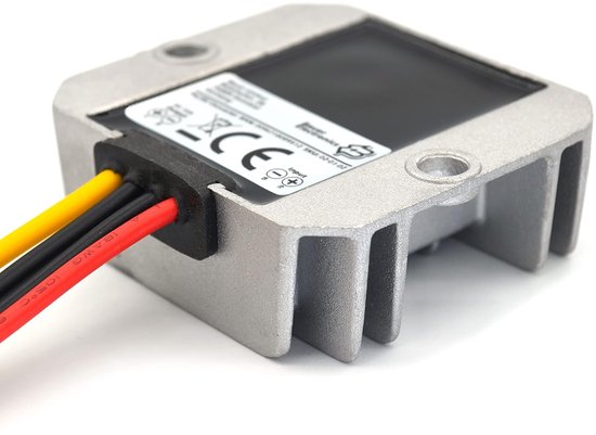 DC/DC Spanningsomvormer 8V-40V naar 12V | Waterdichte Buck Boost Converter 3A 36W | Stevige Adapter voor Voertuigen, Zonnepanelen en Boten
