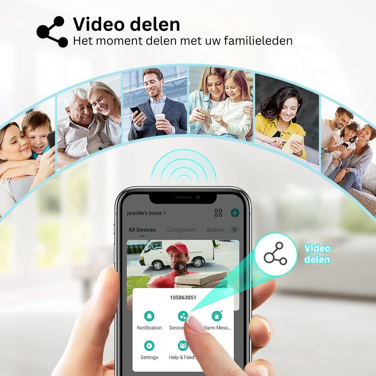 ApexArte Video Deurbel Draadloos met Camera Full HD - afbeelding 2