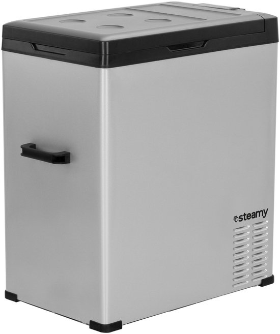 Steamy-E Single Zone Elektrische Compressor Koelbox - Single Zone - 64 liter - 12V en 230V - voor auto en camping - Zilver van Steamy — afbeelding 3