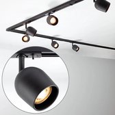Système de rail monophasé moderne de 3 mètres avec spots Day - spots de plafond