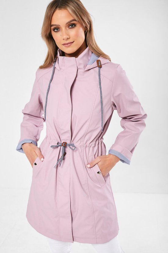 Regenjas dames - Licht Paarse Regenjas Vrouwen - LongLine - Maat S
