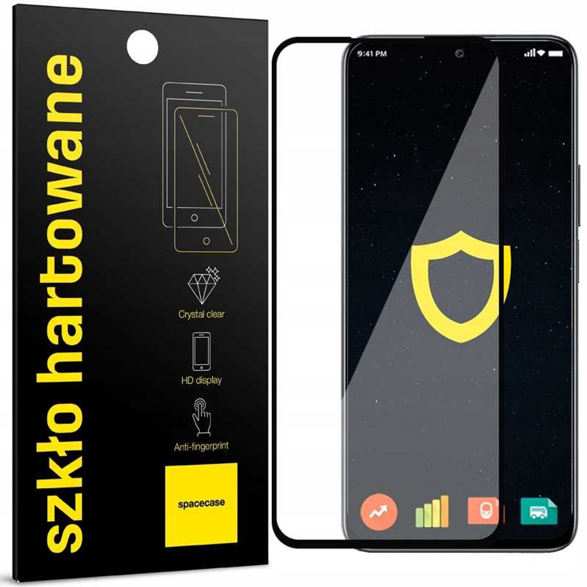 Spacecase 5D Gehard Glas Voor Honor 90 Lite Zwarte Voorbescherming