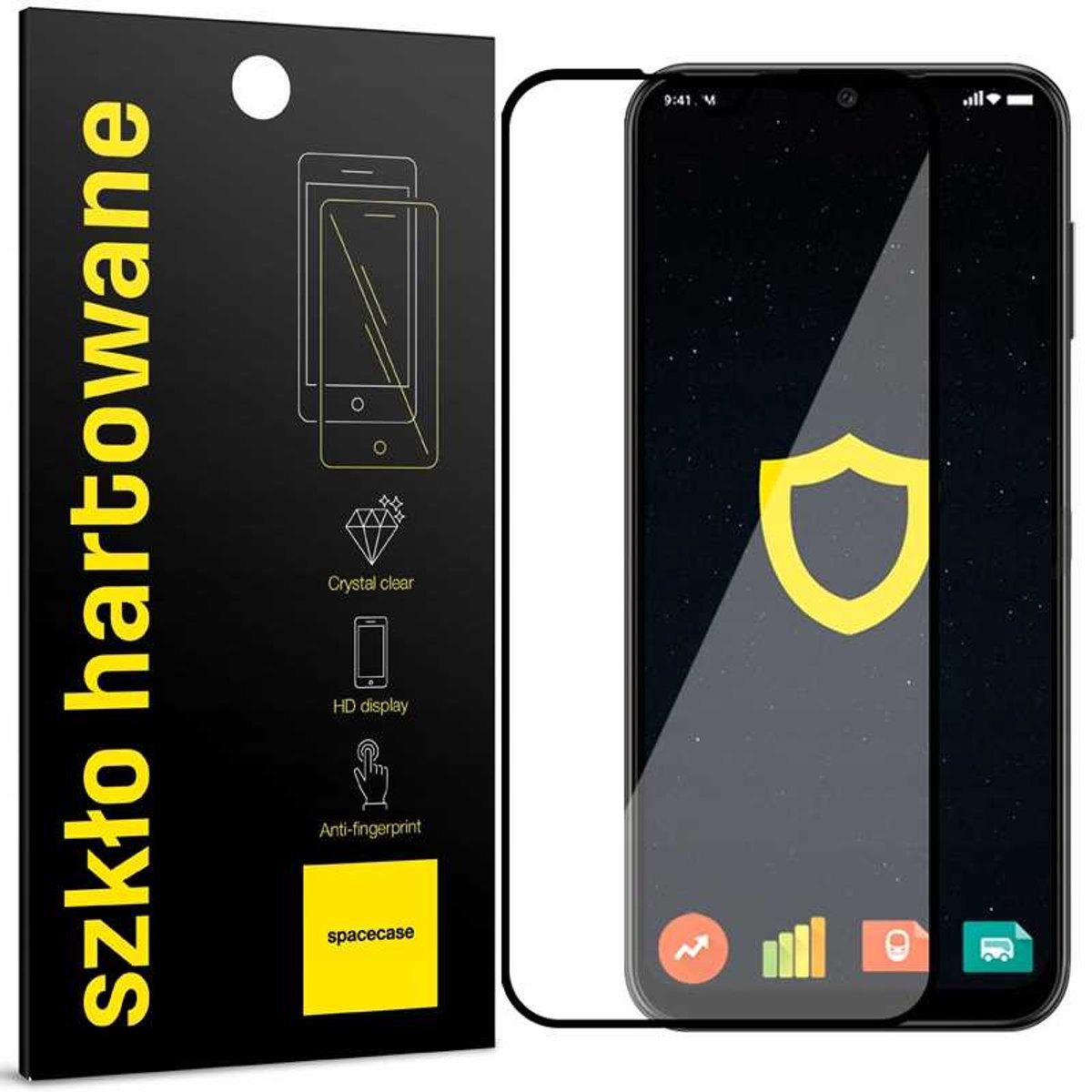 Spacecase 5D Gehard Glas Voor Samsung Galaxy A14 4G 5G Schermbescherming