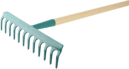 Hooihark met 16 tanden, gazonhark 64 cm, dubbelzijdig, zonder steel Hooihark met 16 tanden, gazonhark 64 cm, dubbelzijdig, zonder steel