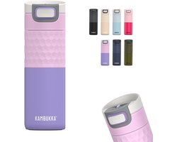 KAMBUKKA thermosbeker - Etna Grip - 500ml - Pale Purple - dubbelwandig met 3in1 deksel - KA-11-01049