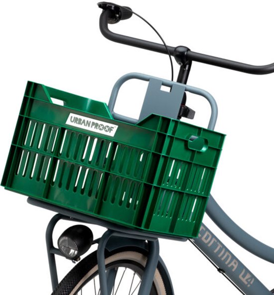 Fiets Gerecyclede fietskrat Urban Proof Click 30 liter - Retro Groen van Urban Proof — afbeelding 5