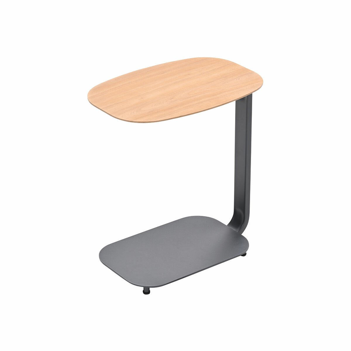 Garden Impressions Lucca laptop tafel - 45x30xH51cm - carbon black - light teaklook Lichtbruin