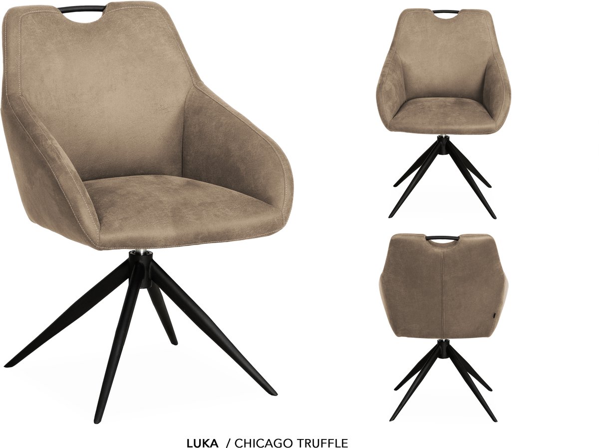 MX-Sofa - Stoel Luka / Kleur: Truffle