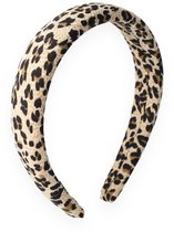Lajetti - Bandeau Léopard Femme - Bandeaux cheuveux Femme Fille Satin Tiare