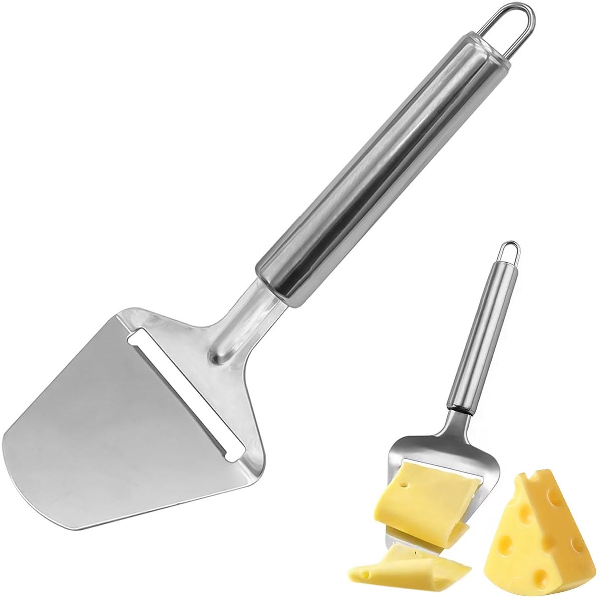 My Ninki ® Professionele Kaasschaaf voor Harde en Zachte Kazen van Roestvrij Staal met Comfortabele Greep