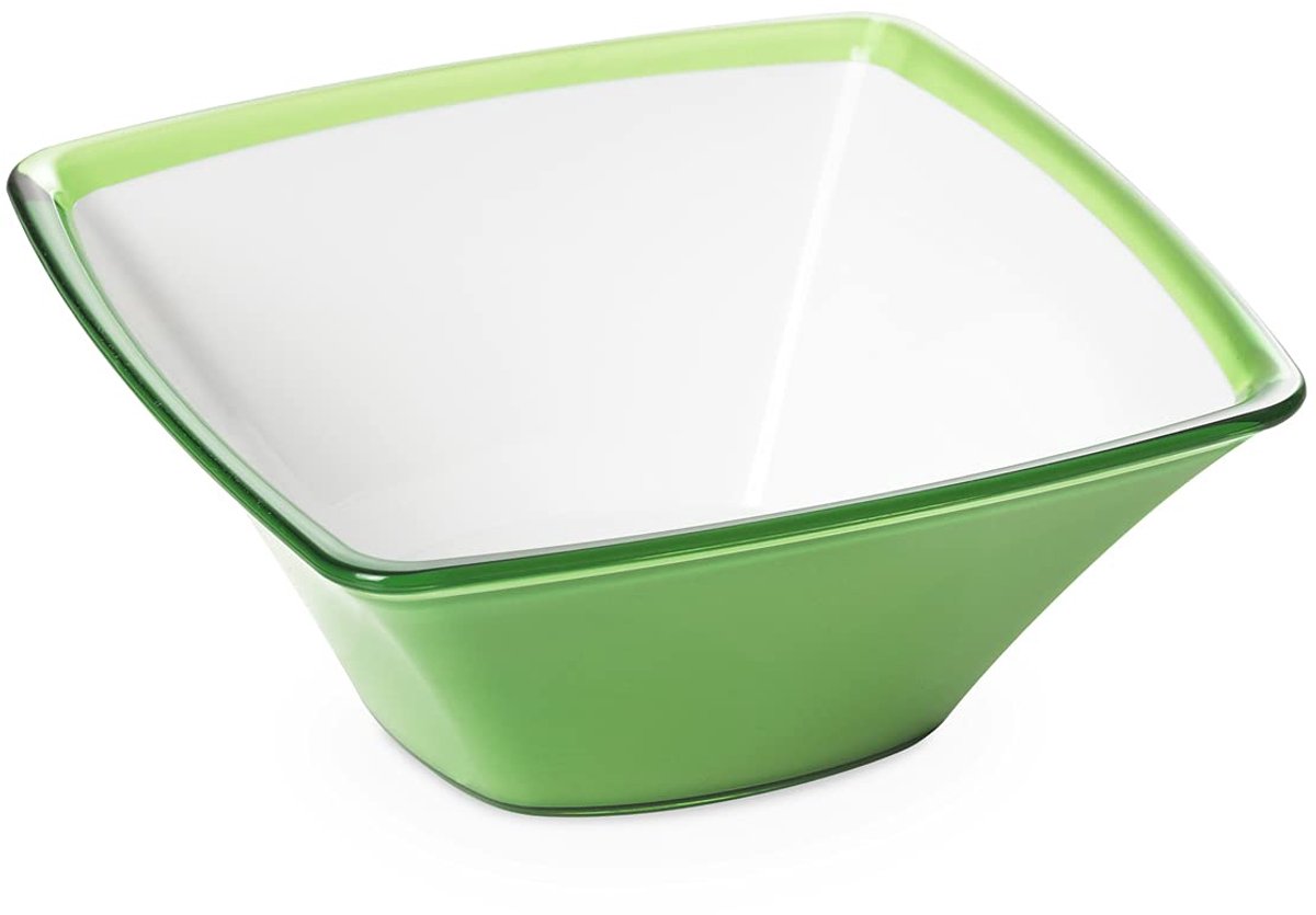 My Ninki ® Moderne Geometrische Saladeschaal van Acryl met Stijlvol Italiaans Ontwerp voor de Keuken