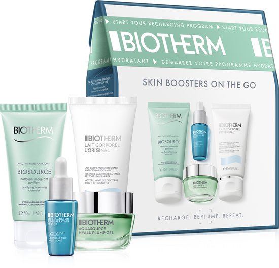 AQS HYALU RECRUIT SET 25: Life Plankton 7ml+ Biosource 50ml + Lait Corporel 50ml + Aquasource gel 15ml