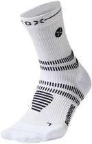 STOX Energy Socks Hardloopsokken Dames - Enkelsokken Wit - Compressie Sokken Hardlopen - Sportsokken - Maat L: 40-43 - 1 Paar