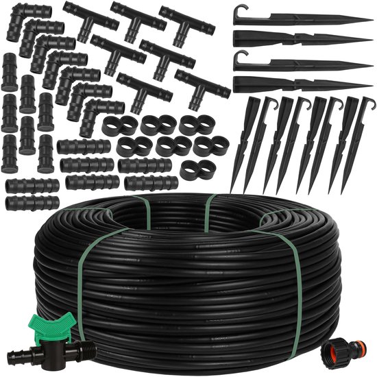 Goutte à Goutte Noir 16mm / 1.6 LPH MADE IN EU / 100m + Accessoire