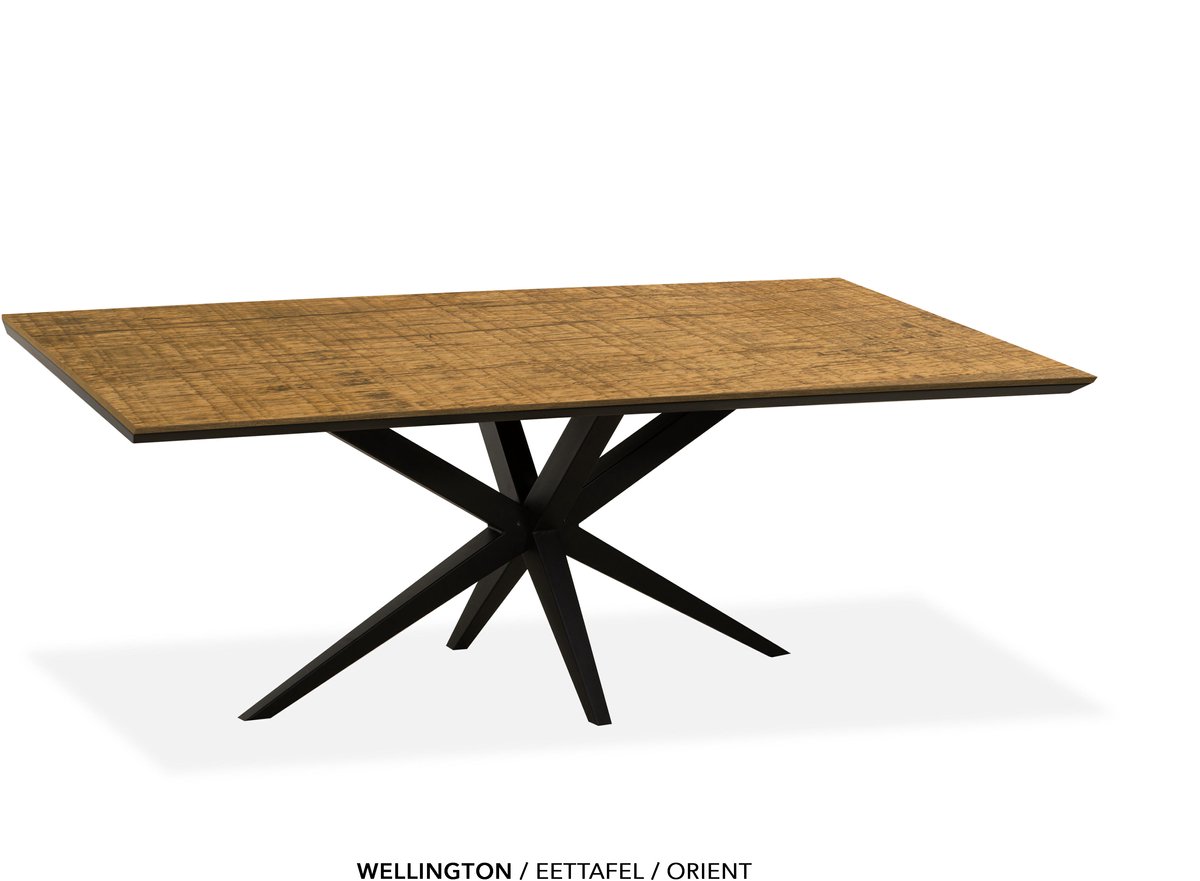 Maxfurn Zeer krasvaste eettafel met verjongde rand 190x90cm | Kleur: Orient