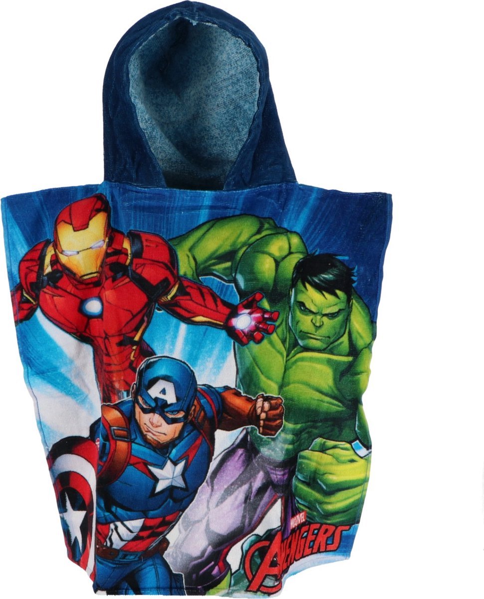 Poncho de bain Marvel Avengers 50x100 polyester séchage rapide bol